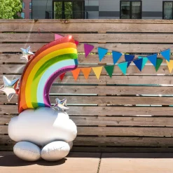 AirLoonz Half Rainbow Balloon, 52in