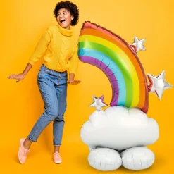 AirLoonz Half Rainbow Balloon, 52in