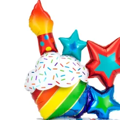 AirLoonz® Stacked Birthday Icons Balloon, 55in