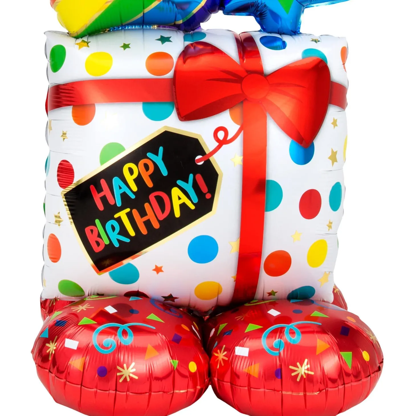 AirLoonz® Stacked Birthday Icons Balloon, 55in