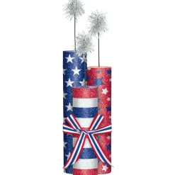 Americana Stripe Patriotic Tableware Kit for 16 Guests