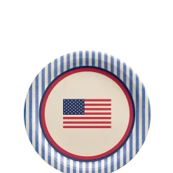 Americana Stripe Patriotic Tableware Kit for 16 Guests