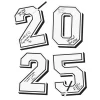 2025 Autograph Number Cutouts, 4 ct