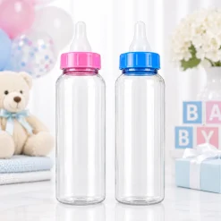 Baby Bottle Bank, 11in, Assorted Colors