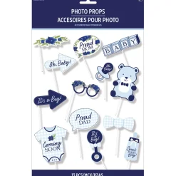 Baby in Bloom Baby Shower Cardstock Photo Props, 13pc