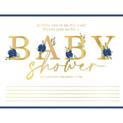 Baby in Bloom Baby Shower Cardstock Invitations, 8ct
