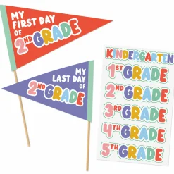 Back to School First & Last Day Pennant Sign
