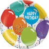 Balloon Birthday Celebration Dessert Plates 8ct