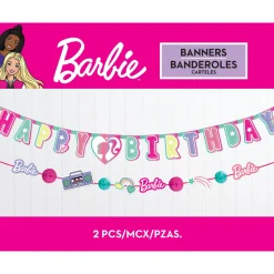 Barbie Dream Together Birthday Cardstock Banners, 5.75ft, 2ct