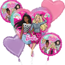 Barbie Dream Together Foil Balloon Bouquet, 5pc