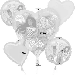 Barbie Dream Together Foil Balloon Bouquet, 5pc
