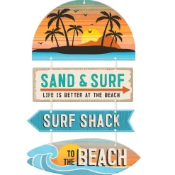 Beach Life MDF Stacked Sign, 14.3in x 22in