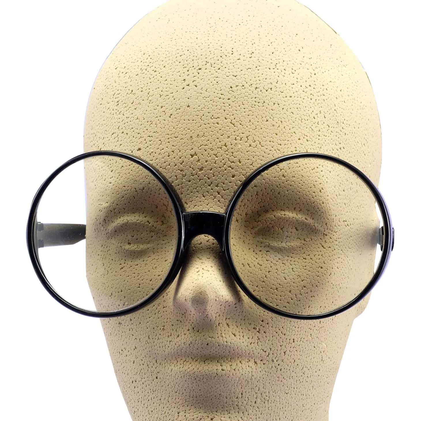 Big Round Black Glasses – Adult