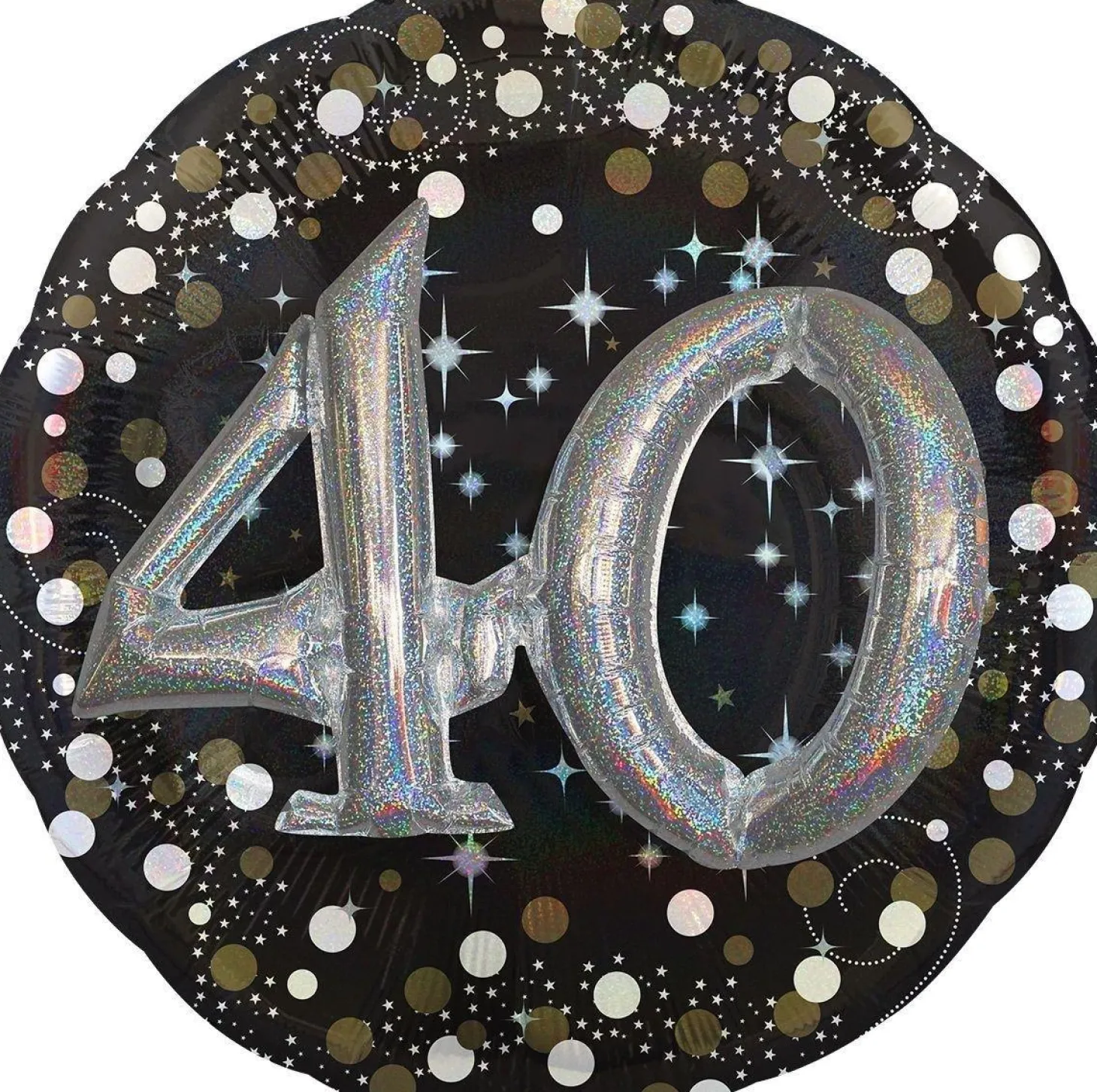 Birthday Balloon 32in - 3D Sparkling Celebration, Ages