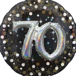 Birthday Balloon 32in - 3D Sparkling Celebration, Ages