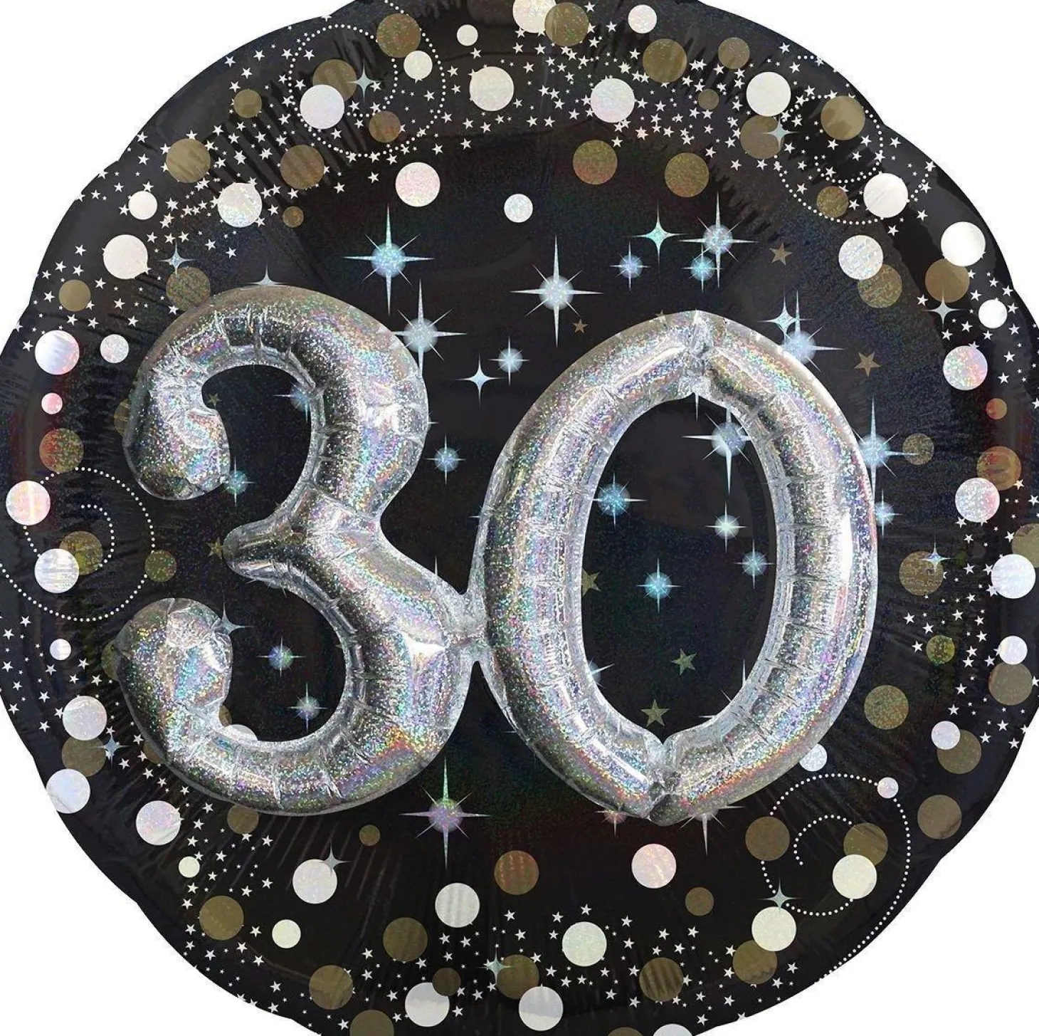 Birthday Balloon 32in - 3D Sparkling Celebration, Ages