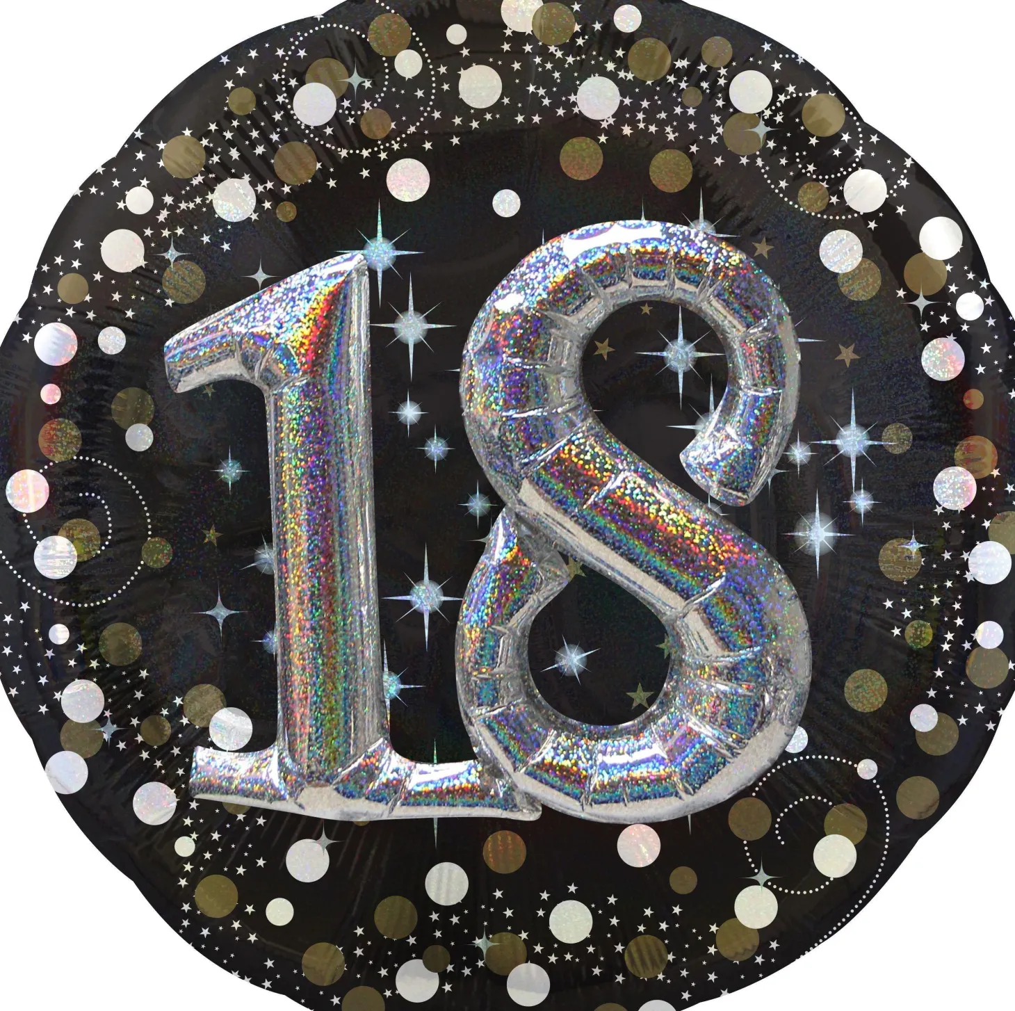 Birthday Balloon 32in - 3D Sparkling Celebration, Ages