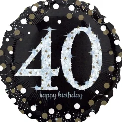 Birthday Balloon 18in - Sparkling Celebration, Ages
