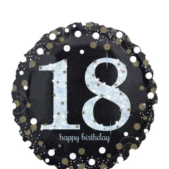 Birthday Balloon 18in - Sparkling Celebration, Ages