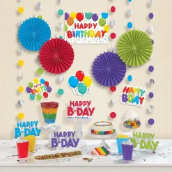 Birthday Balloons Room Decorating Kit 18ct