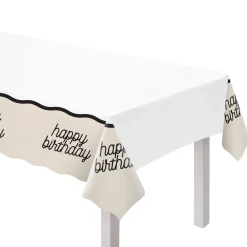 Birthday Chic Plastic Table Cover, 54in x 96in