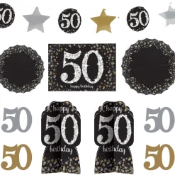 Birthday Room Decorating Kit 10pc - Sparkling Celebration, Ages