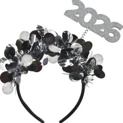 2026 Black and Silver NYE Headband