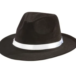 Black Gangster Hat