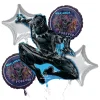 Black Panther Foil Balloon Bouquet, 5pc