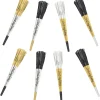 Black, Silver, & Gold New Year's Foil Fringe Party Horns, 8ct