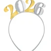 Black, Silver, & Gold 2026 NYE Headband