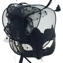 Black Veil Masquerade Mask