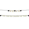 Black, White, & Gold Proud of You Graduation Banner Set, 12ft, 2pc