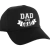 Black & White Grad Dad Baseball Cap