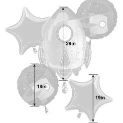 Blast Off Balloon Bouquet 5pc