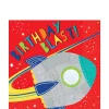 Blast Off Birthday Lunch Napkins 16ct