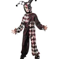 Bloody Jester Halloween Costume for Boys