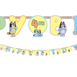 Bluey Cardstock Birthday Banner Kit, 10.5ft