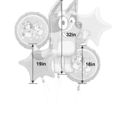 Bluey Foil Balloon Bouquet, 5pc
