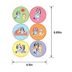 Bluey Stickers, 24pc