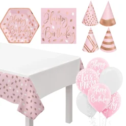 Blush Birthday Party Supplies Kit