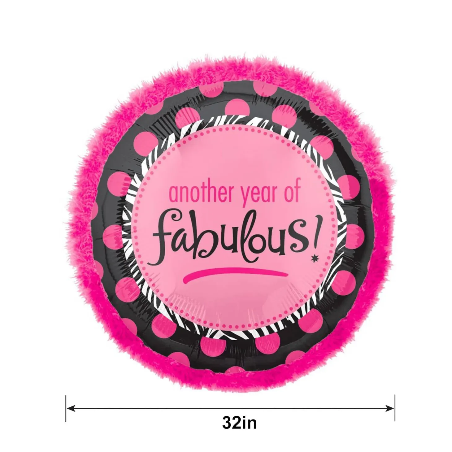 Boa Another Year of Fabulous Happy Birthday Balloon