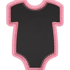 Bodysuit Baby Shower Chalkboard Easel Sign, Assorted Colors