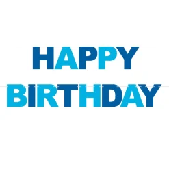 Bold Happy Birthday Banner, Assorted Colors