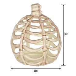 Bone Plastic Pumpkin, Sizes 6in and 11in