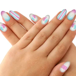 Boy or Girl? Gender Reveal Faux Nail Set, 24pc