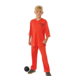 Boys' Orange Jumpsuit Prisoner Costume