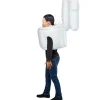 Boys' Skibidi Toilet Blow Up Costume with Mask