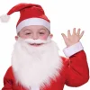 Boys' White Santa Beard and Mustache Set - Economy