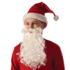 Boys' White Santa Beard and Mustache Set - Deluxe